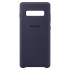 Samsung, EF-PG975, Funda Protectora de Silicona para Galaxy S10+, Color Azul Marino